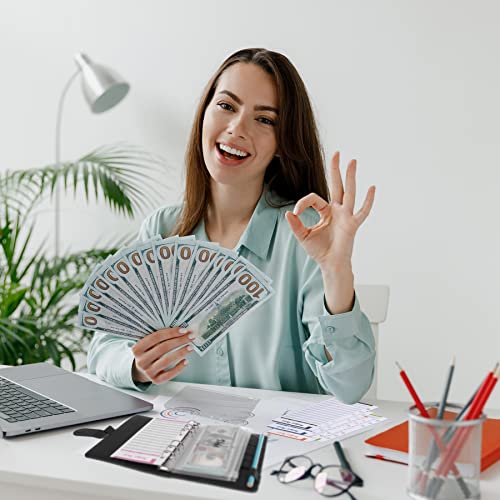 Antner Budget Binder With Zipper Envelopes Cash Organizer System Expense Budget Sheets & Cash Envelopes For Budgeting For Money Saving, Black #TOP6