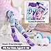 ANTSANG Kids Girls Knee High Socks Fashion Funny Crazy Stockings Gift Cute Novelty Long Boot Cotton Socks for Child 6 Pairs(Colorful Unicorn,3-12 Years)