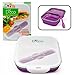 Silicone Collapsible Lunch Box XL with 2 Compartments & Utensils