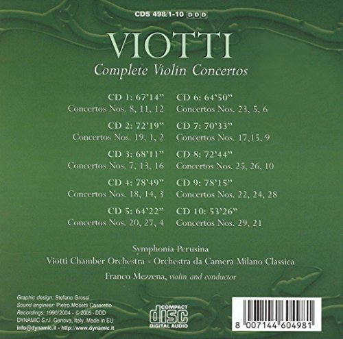 Viotti: Complete Violin Concertos.