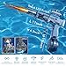 Electric Water Gun for Adults Kids, Automatic Squirt Watergun Pistol with Led Lights, Summer Outdoor Pool Beach City of Water Day Party Toys