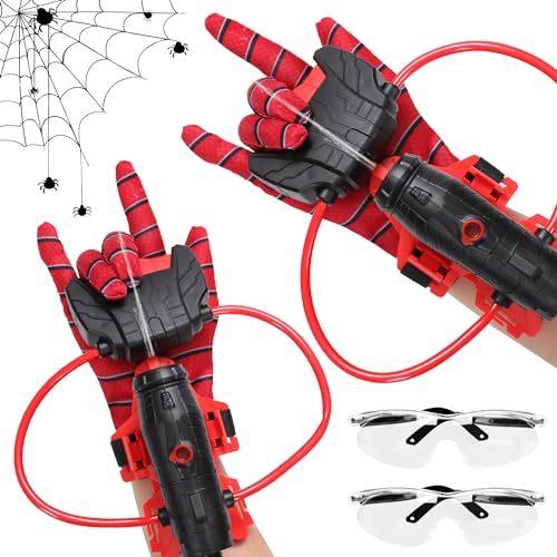Spider Web Shooters for Kids - 2 Set Wrist Water Sprayer Toy - Cosplay Spider Web Shooting Game - Perfect Party Christmas Halloween Kids Gift