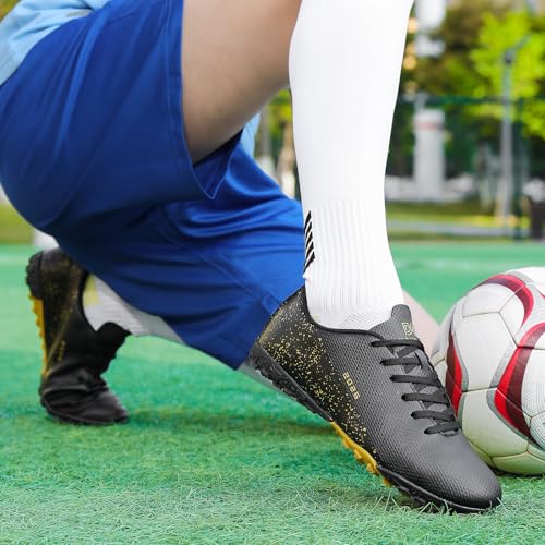 Image of Mens Soccer Cleats Womens Indoor Soccer Shoes Wide Baseball Turf Shoes Adult Youth Rugby Shoes Big Boys Small Spikes AG TF Football Boots