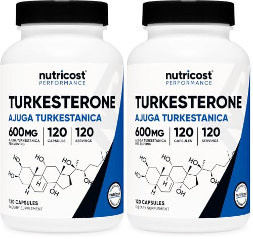 Nutricost Nutricost Turkesterone Dietary Supplement 600mg, 120 Capsules (Pack of 2) sold by Nutricost - Amazon Seller - US