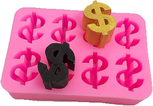 Playing Mold Mini moldes de silicona con forma de cavidad de 8 dólares para manualidades, pasteles, fondant, galletas, jabón, azúcar, pudín,