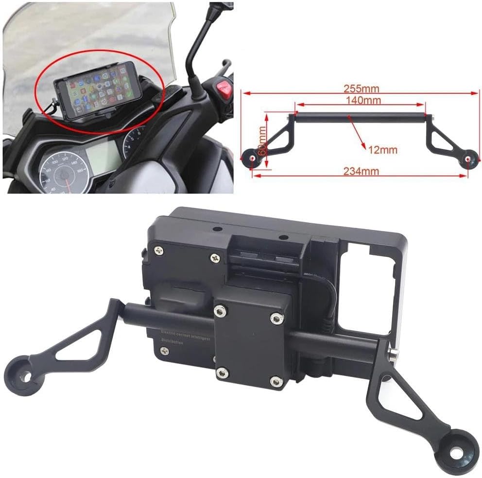 Motorbike GPS Frames for XMAX300 for XMAX250 for XMAX125 for XMAX400 Motorcycle Front Phone Stand Holder Phone GPS Navigaton Bracket(A)