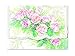 Carol Wilson Pink Rose Cascade 10 ct Embossed Note Card Set For Arts Sake by Carol Wilson