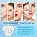 Redcool 180 PCS Face Lift Tape, Invisible Face Lift Tape, Instant Lifting Tapes for Sagging Skin, Jowls, Eyes, Double Chin, Super Thin Breathable Face Tape Lifting Invisible
