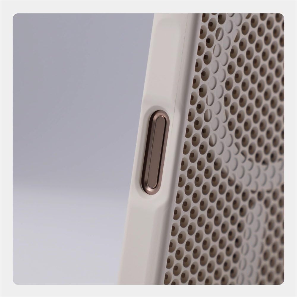 Niewidoczna podstawka pod obiektyw, siatka o strukturze plastra miodu, chłodząca obudowa do iPhone'a 17 16 15 14 13 12 Pro Max 15 Plus, odporna na wstrząsy, magnetyczna, szara, do iPhone'a 17 Pro
