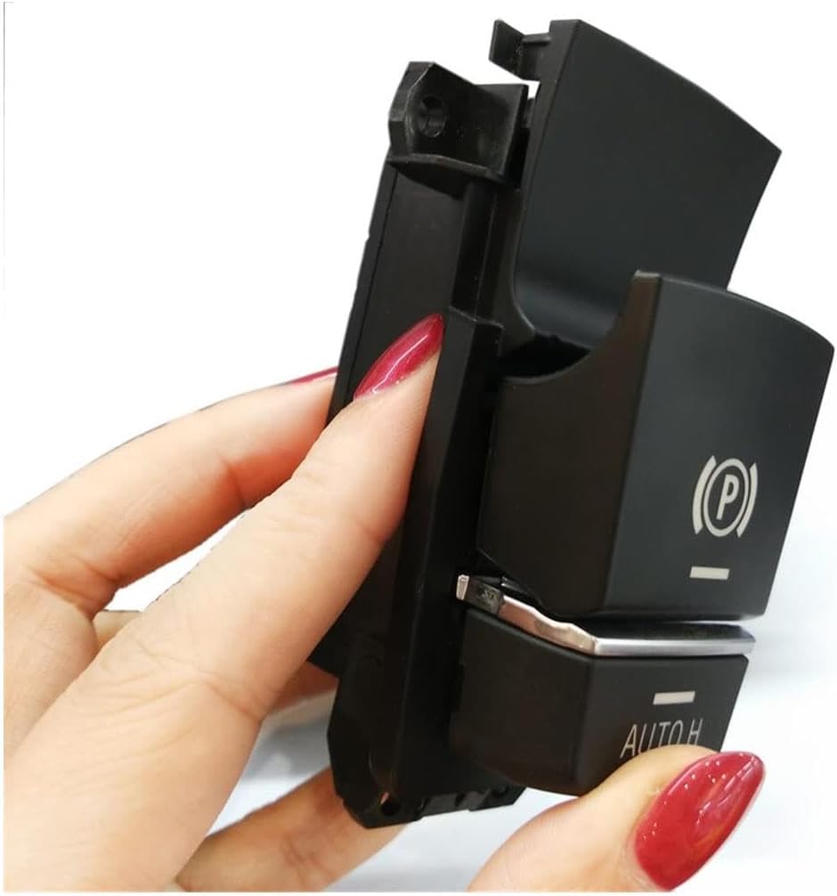 for F10 F07 F01 F02 F06 F12 F25 F26 Car Electronic Handbrake Parking Brake P Button Switch Auto H Button Replacement Parking Switch (Size : 2)