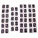 RiToEasysports Bike Patch, 48Pcs Bicycle Tyre Tire Inner Tube Puncture Rubber Patch Repair Bike Repairment Accessory Bike Inner Tire Patch Repair Kit for Road Bike