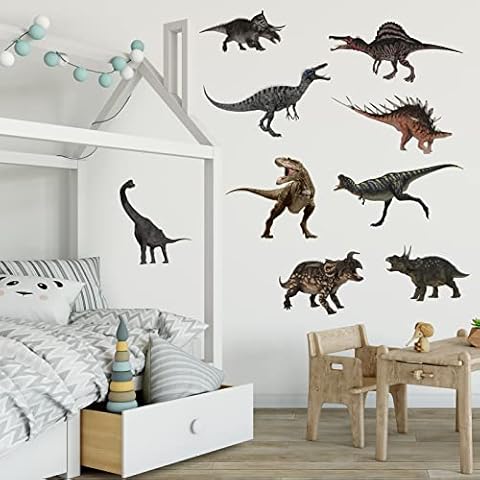 AnFigure 3D Dinosaur Wall Decals for Kids Cover