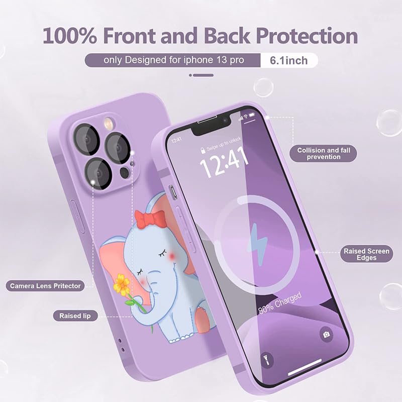 WOKEZ Fodral för Honor 90 Lite 5G - Söt Elefant & Ultratunn Skydd