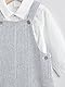NEXT Baby-Latzhose und Bodysuit aus Baumwollgewebe Grey/White 6 Monate