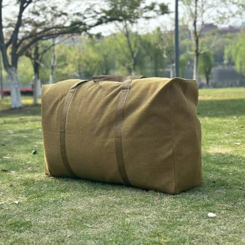 Canvas Extra Large Wear-Resistant and Thickened Travel Bag Foldable Duffle Bag for Space Saving Moving Storage2