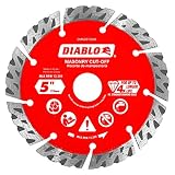 Diablo DMADST0500 5 in. Diamond Segmented Turbo Cut-Off Discs for Masonry