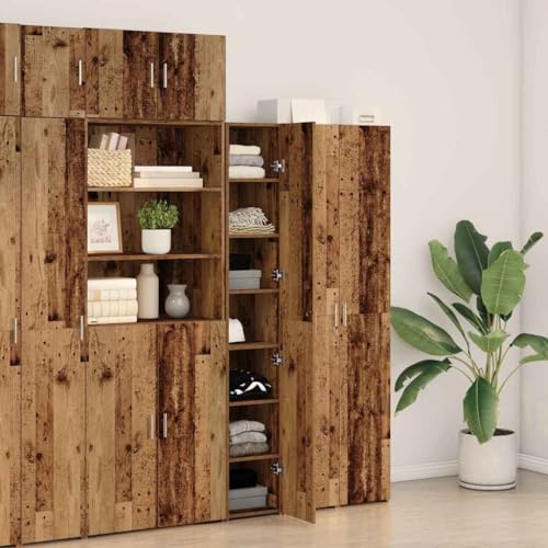 Mueble Alacena Alta de Madera con Puertas y Estantes 6