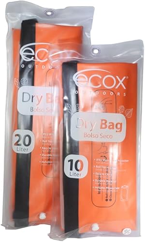 Miniatura 6 de ecox Bolsa seca impermeable para actividades al aire libre construcción de PVC 500D de alta calidad incluye funda impermeable para teléfono y correa