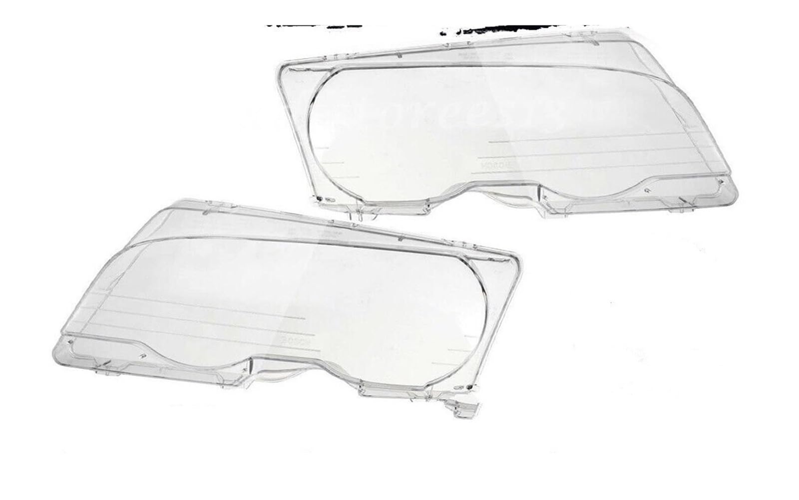 Couvercle verre transparent phare résistant pour BMW E46 2P - 5