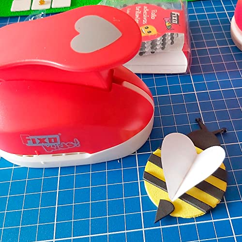 Fixo Punch with Shapes Heart, Jumbo, Red - Image 2