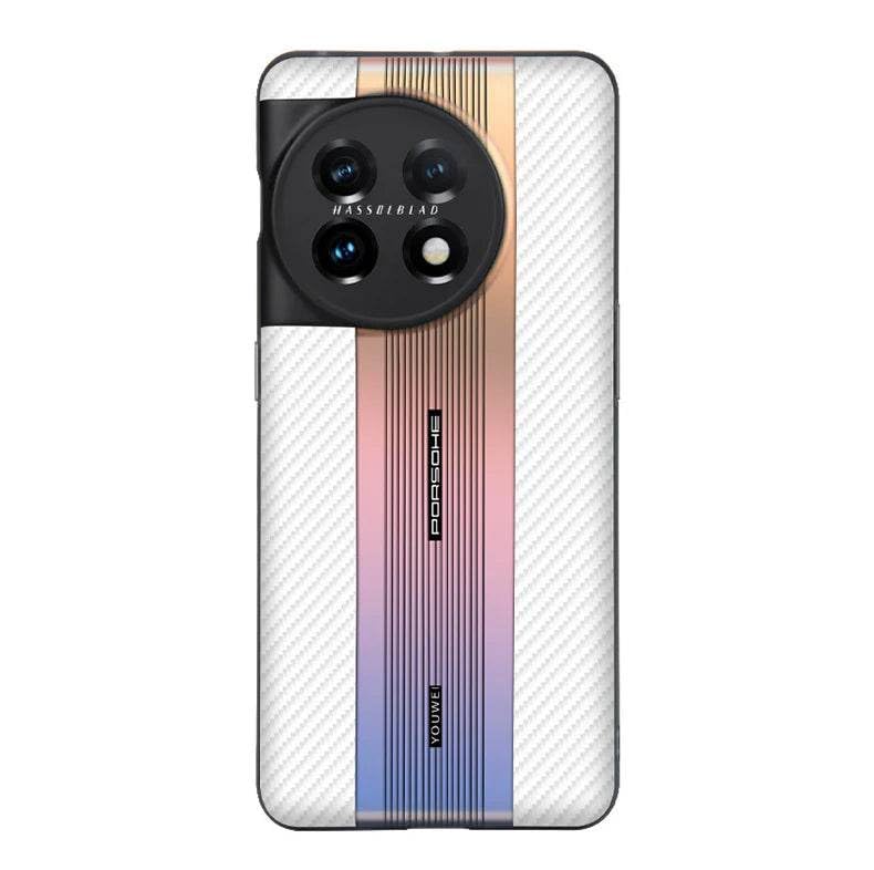 Image of MILLION CASES Back Cover Case for OnePlus 13R Shockproof Protective Laser Shine Gradient Matte Slim TPU Case for Men & Boys(White)