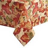 Elrene Home Fashions Harvest-Festival Fall Printed Tablecloth, 60' x 84', Oblong