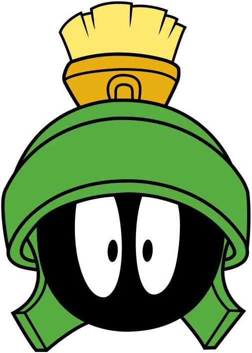 Looney Tunes Marvin The Martian Head Boys' Black Short-Sleeve T-Shirt Toddler Boy to Youth Boy