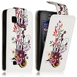  Seluxion – Carcasa – Funda para Samsung Star 2 s5260, diseño de flores