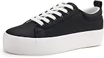 JABASIC Women Platform Sneakers Low Top Sneakers Casual Walking Shoes