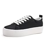 Women Lace Up Platform Sneakers Comfortable Casual Fashion Sneaker Walking Shoes