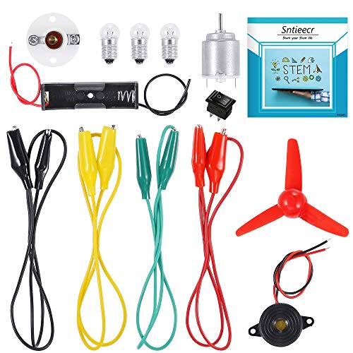 Sntieecr Electric Circuit Motor Kit, Educational Montessori Learning Kits for Kids DIY STEM Science Project