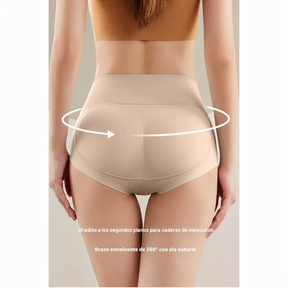 3 bragas push up para mujer, pantuflas acolchadas sin costuras, pushup, levantamiento de glúteos, realzador de cadera, faja moldeadora, bragas para realzar la cadera