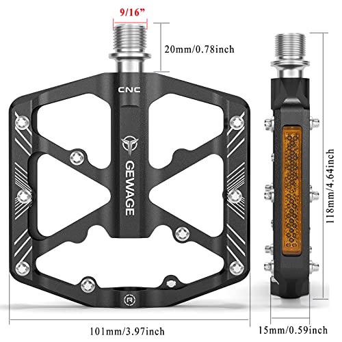 Wide Platform MTB Road Pedals
