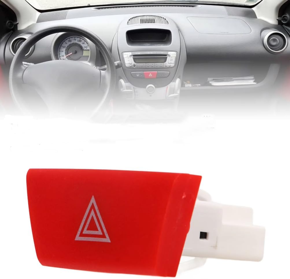 Hazard Warning Switch 6490 Ng Light Control Button is Replacement for Peugeot 107 for Citroen C1 for Toyota for Aygo 2005‑2014
