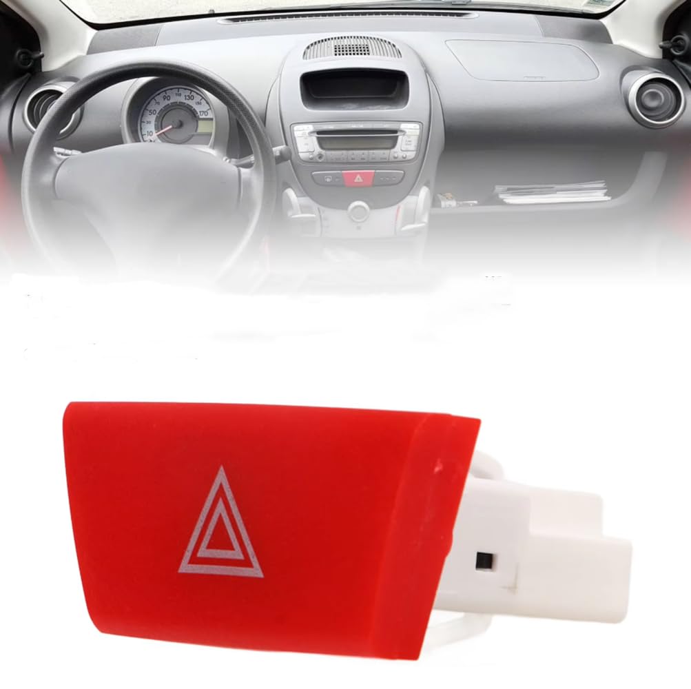 Hazard Warning Switch 6490 Ng Light Control Button is Replacement for Peugeot 107 for Citroen C1 for Toyota for Aygo 2005‑2014