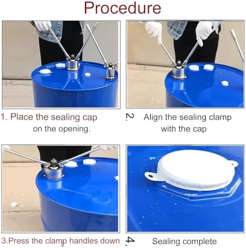 Collapsible Rain Barrel Foldable Portable Water Storage Tank Container,200L,53 gallonsDrum Cap Seal Barrel Crimping Tool,Oil Drum Crimping Pliers,Used in, Including Bottle Cap/Barrel/canmanu image 5