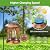 WdtPro Solar Lanterns Outdoor Hanging 4 Pack, Upgraded Bright Solar Lantern Lights Outdoor Waterproof, Solar Powered Lantern Over 12Hrs for Outside Garden Yard Patio Decor (Copper)