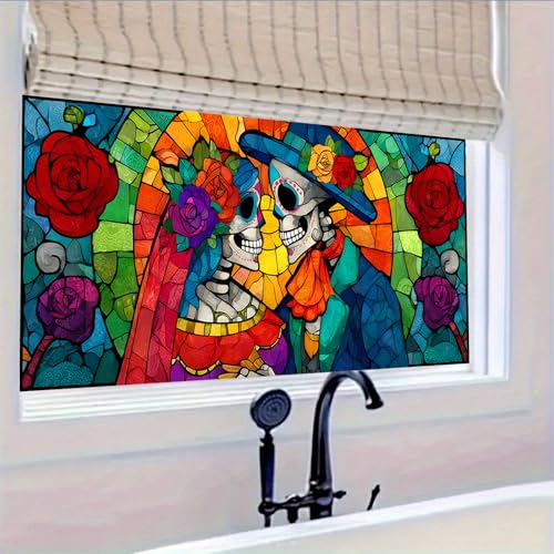 Vinilo decorativo Día de los Muertos 39.3x17.7 pulgadas miniatura 5