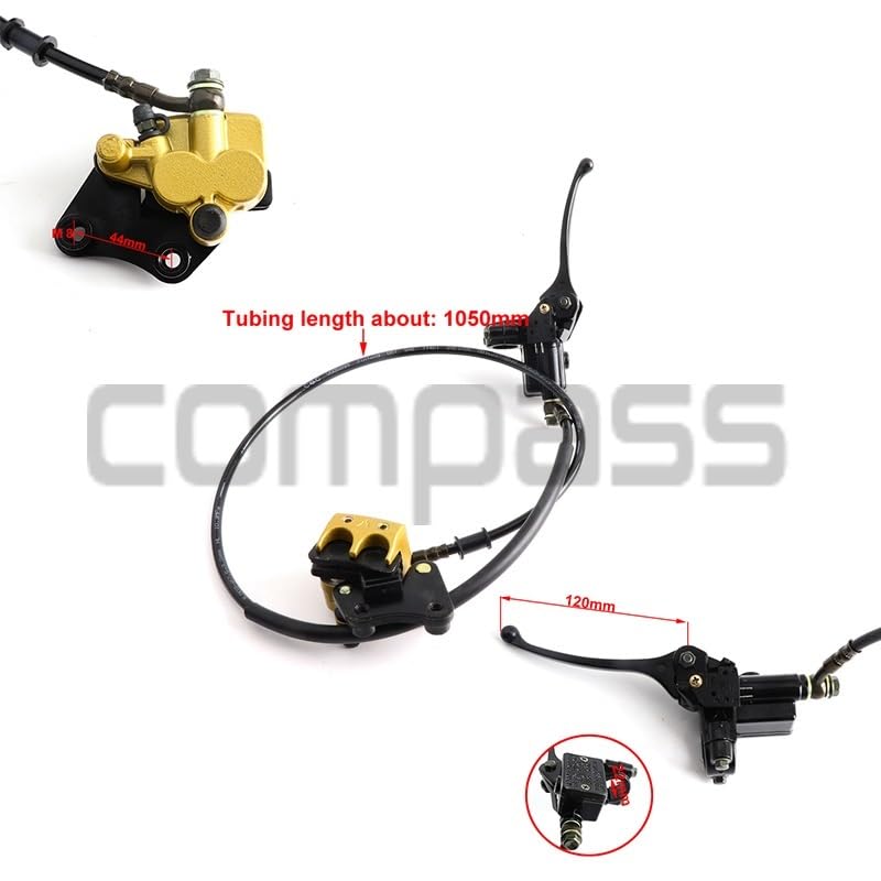Motocyklowe klocki hamulcowe Pasuje do 110cc 125cc 140cc BBR TTR Motocross 1 zestaw przedni hamulec tarczowy motocykla zestaw hydrauliczny układ hamulcowy(Brake)