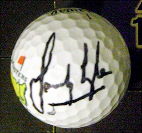 Sandy Lyle autographed Masters golf ball (1988 Champion Scotland SC) with free display cube