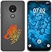 Produktbild PhoneNatic Case kompatibel mit Motorola Moto G7 Power Silikon-Hülle Floral Wolf M3-2