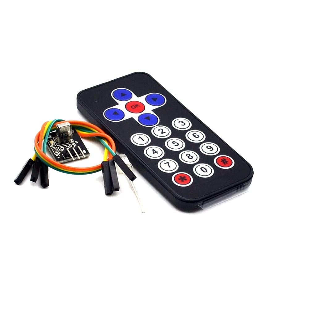 UNO-Compatible TSOP IR Receiver Module with 38KHz IR Remote Control and LED Set for Wireless Signal Projects DIY Electronics and Smart System Applications Up to 8m Range-picture-34