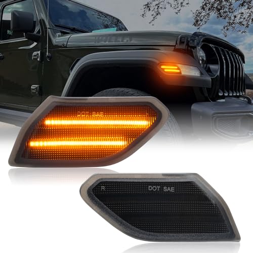 LED Side Marker Light for Wrangler JL 2018-2024 & Gladiator JT 2020-2023 by AUYICH - Used condition - US$32.77