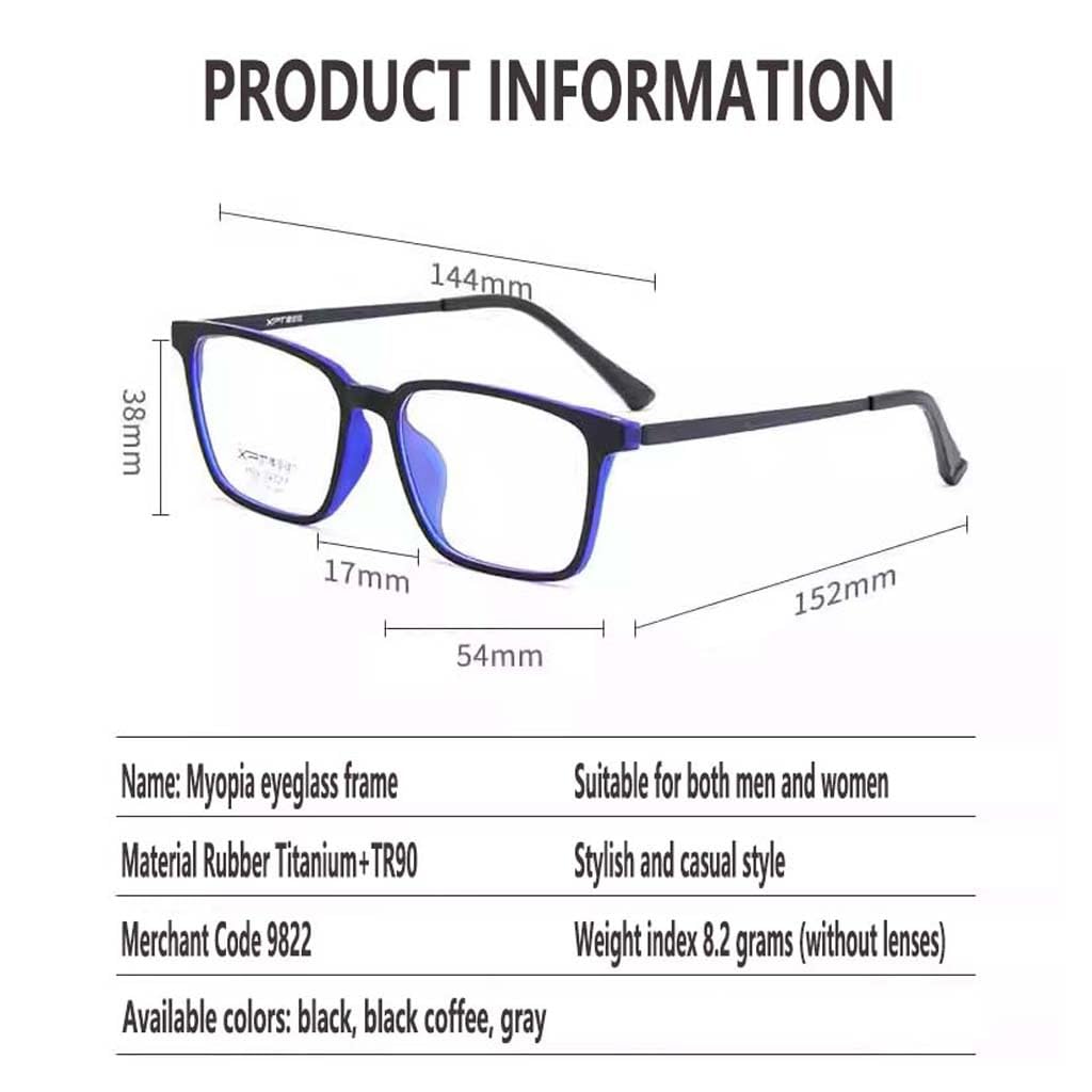 WZX Gafas de luz Anti-Azul progresiva multienfoque, Gafas de Lectura ultraligeras antifatiga, Gafas de Ordenador para Hombres Mayores