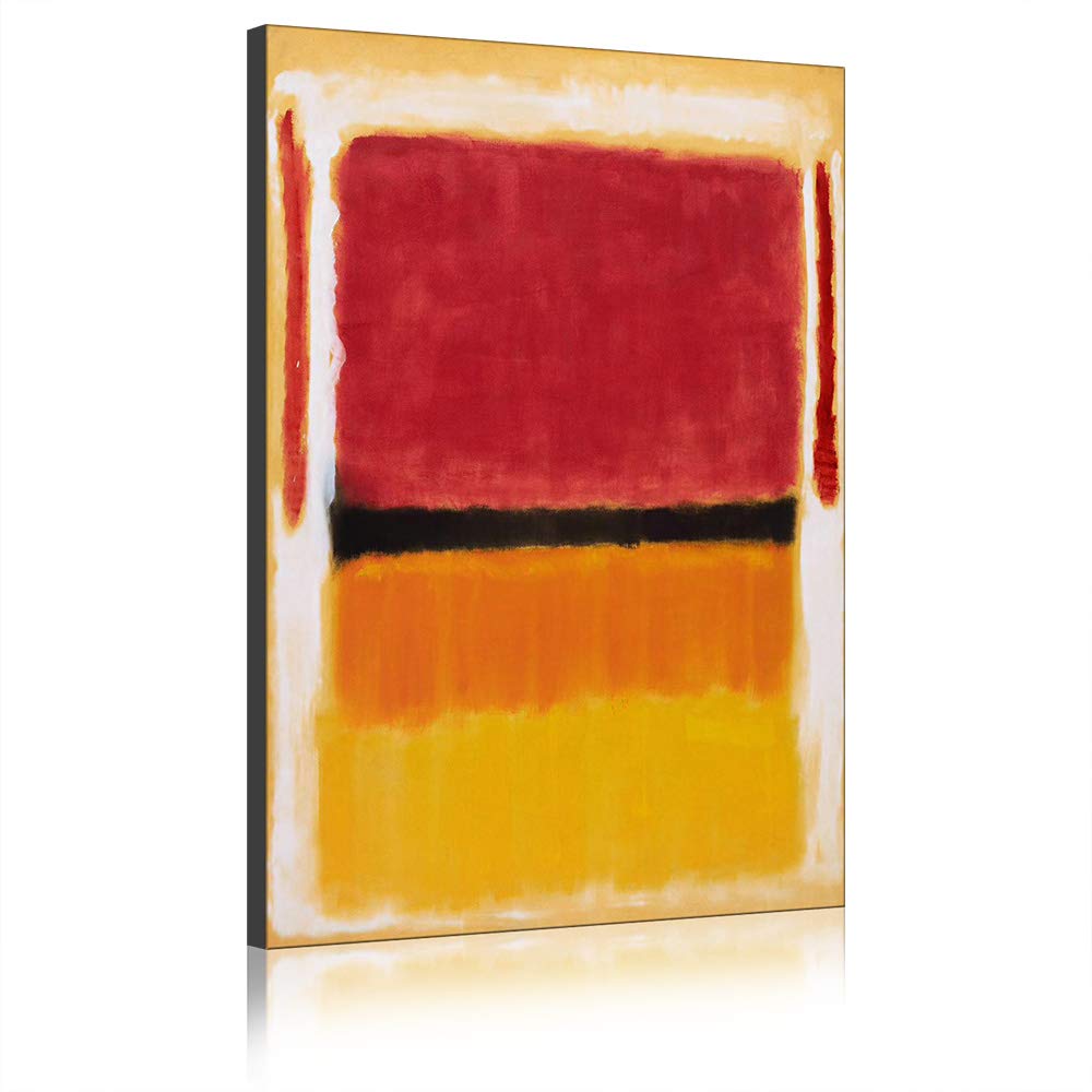 Reproduction Mark Rothko sur toile grand tableau abstrait pour salon contemporain