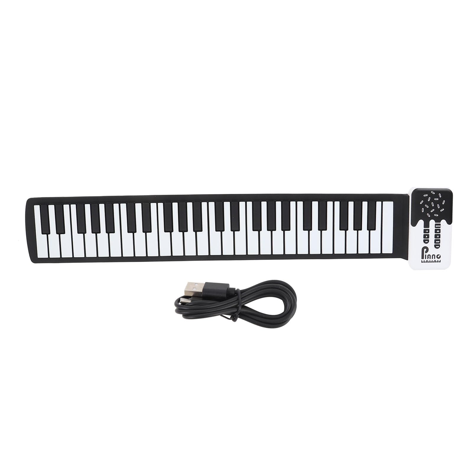 Fabater Roll Up Piano 49 Tasti Pieghevole Portatile USB Ricaricabile Tastiera Silenziosa a Mano per Bambini e Principianti ABS + Materiale Siliconico