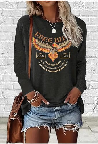 Country Concert Tops Outfit Long Sleeve Shirts for Women Nashville Outfits for Women Country Music Graphic Tees Shirts2