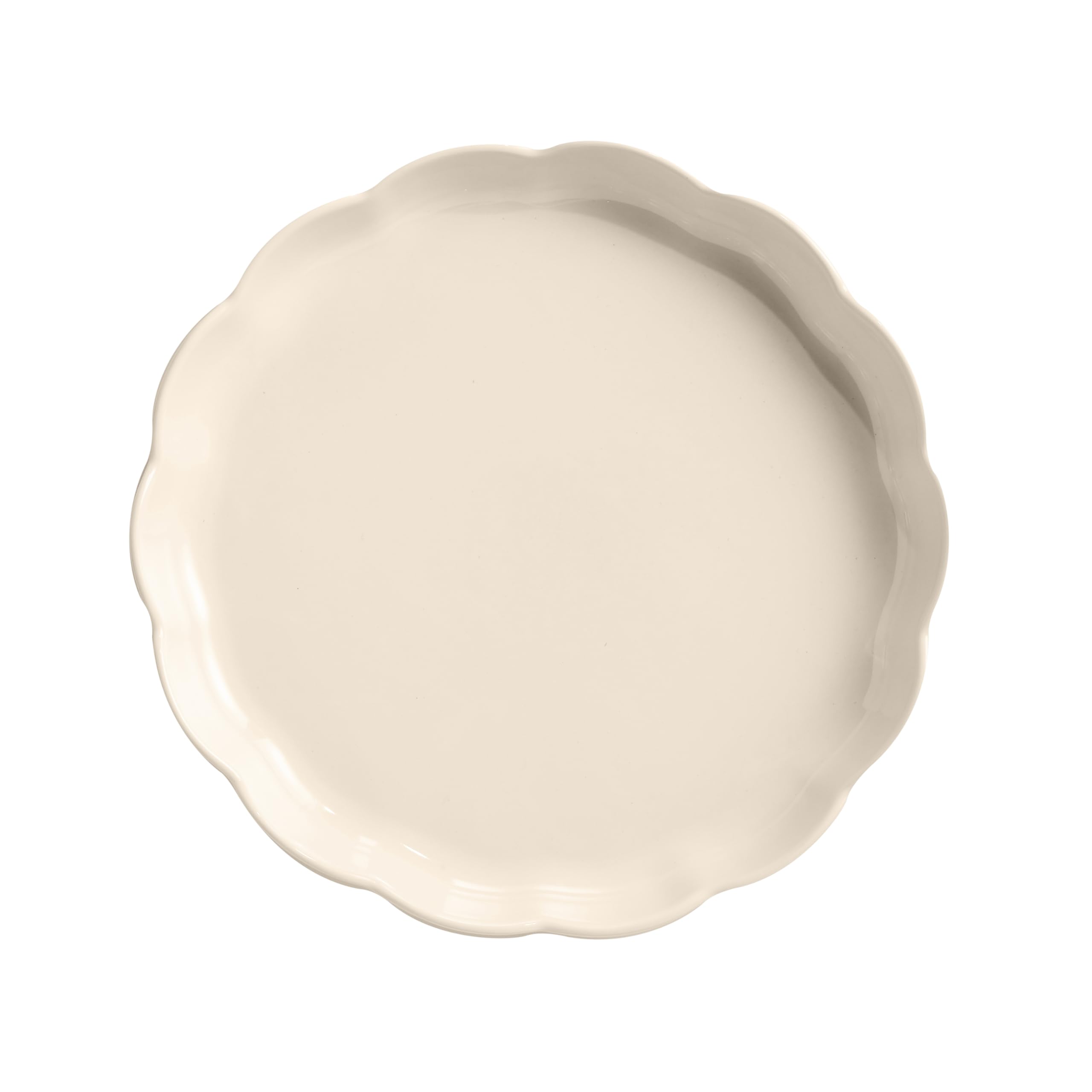 Emile Henry Plat à Tarte Ø 31 cm – Céramique Haute Résistance – Cuisson Homogène et Tarte Dorée à Cœur – Coloris Argile – Fabriqué en France
