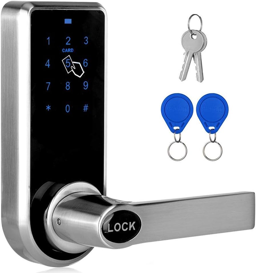 Door Lock Home Smart Keyless 12 Digitals Electronic Touchscreen Keypad