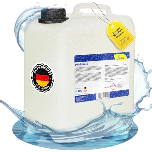Mr. Perfect® Réducteur de pH professionnel liquide 10 kg dans un bidon de stockage | pH moins liquide efficace pour piscines et jacuzzis | Régulation...